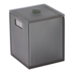 Smoke Bar Collection, 2 Quart Curved Resin Ice Bucket, Smoke